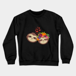 Frothy Sloth Couple Crewneck Sweatshirt